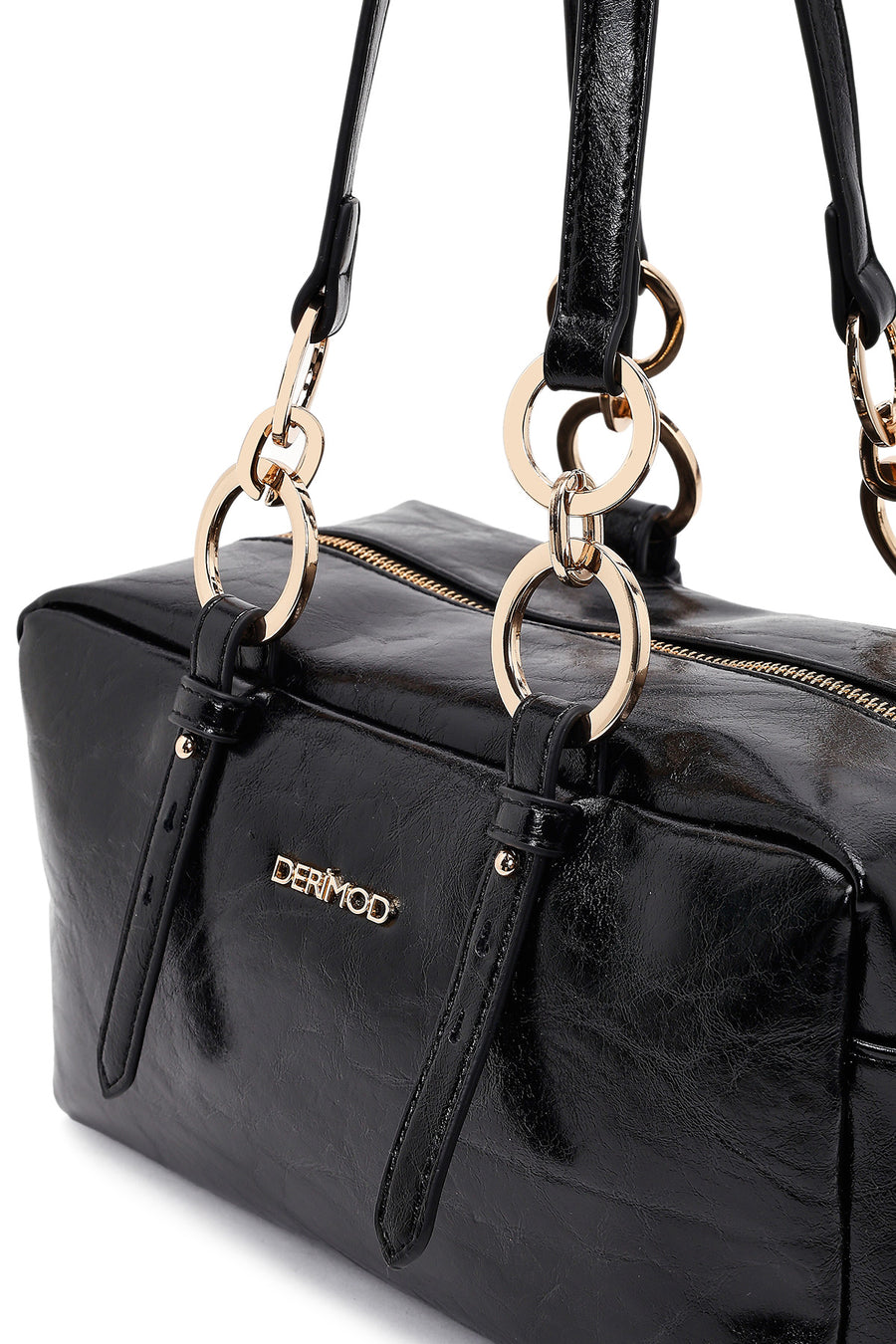 Women's Black Long Strap Shoulder Bag