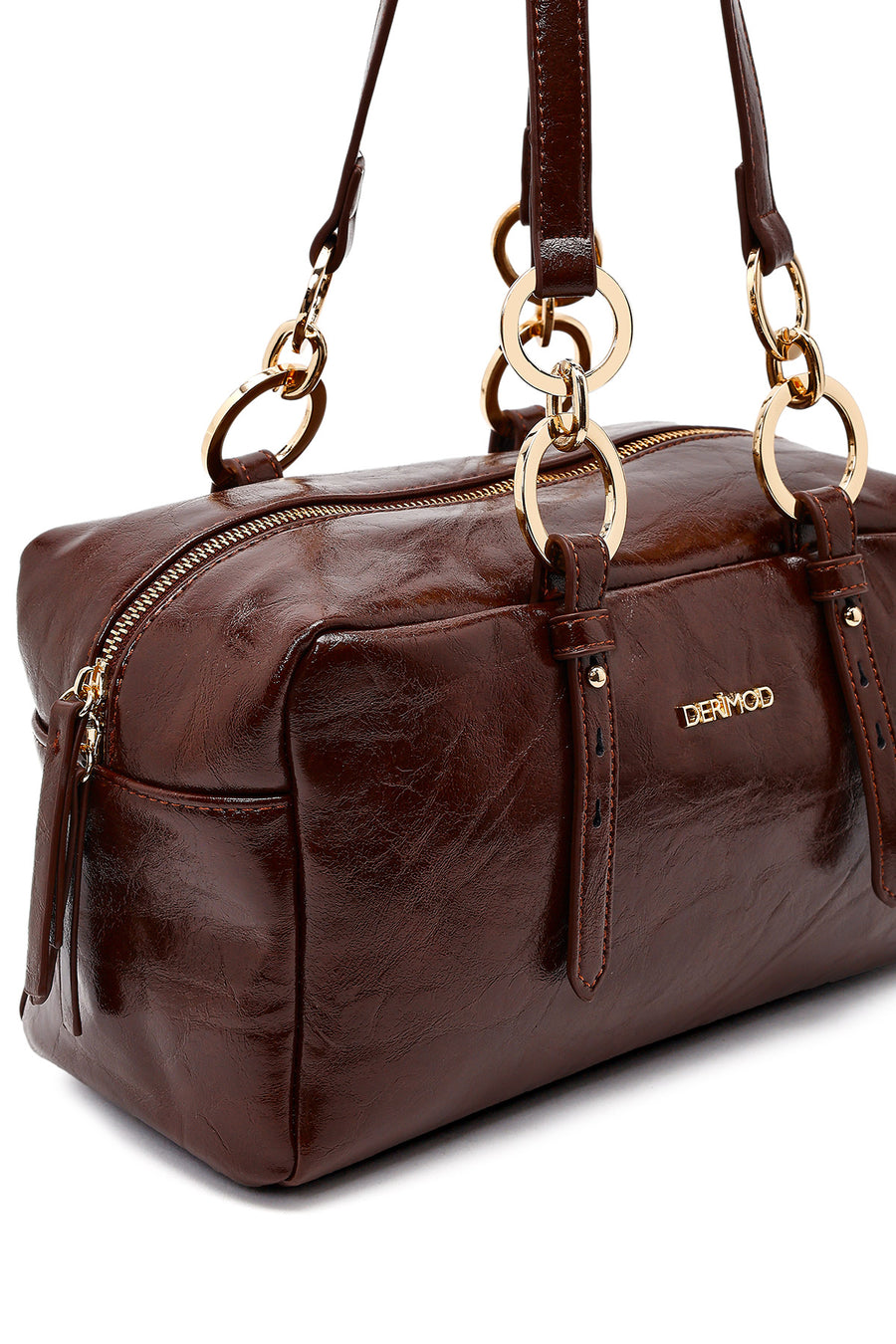 Women's Brown Long Strap Shoulder Bag