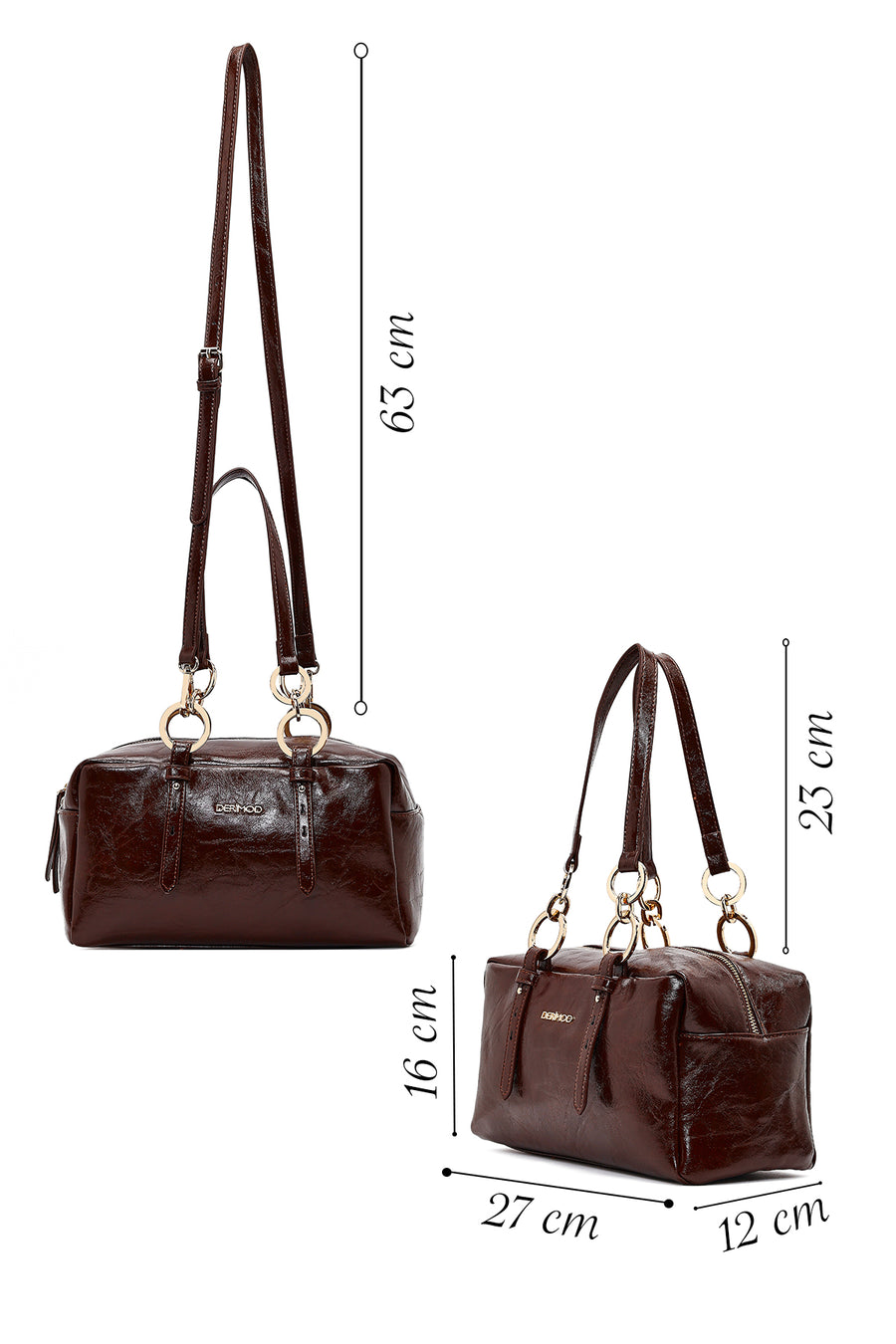 Women's Brown Long Strap Shoulder Bag