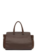 Kadın Kahverengi Uzun Askılı Aksesuarlı Süet Kol Çantası | Derimod