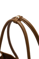 Kadın Camel Charmlı Süet Omuz Çantası | Derimod