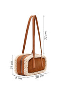 Women's Tan Suede Shoulder Bag | Derimod