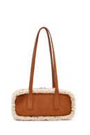 Women's Tan Suede Shoulder Bag | Derimod