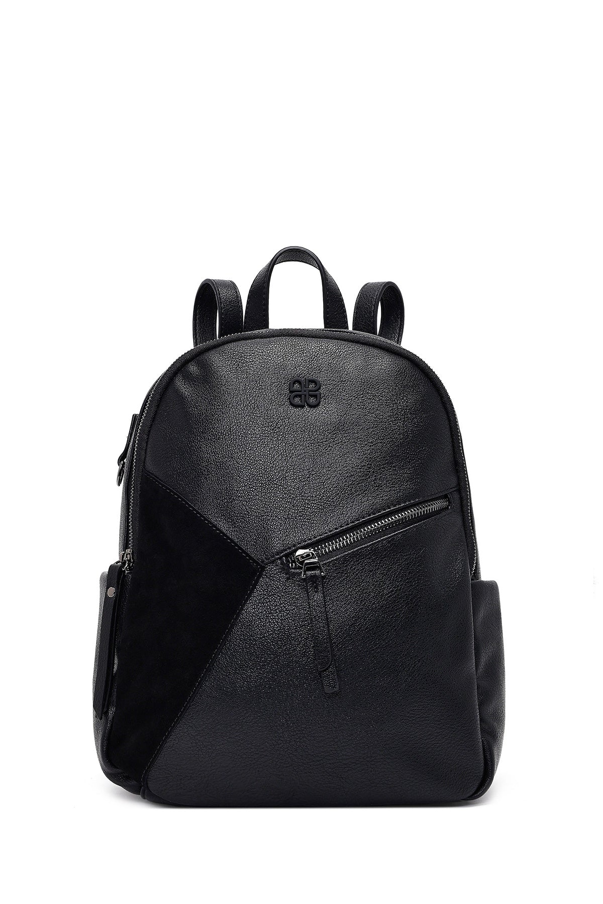 Kadın Siyah Aksesuarlı Sırt Çantası