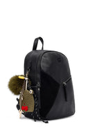 Kadın Siyah Aksesuarlı Sırt Çantası | Derimod