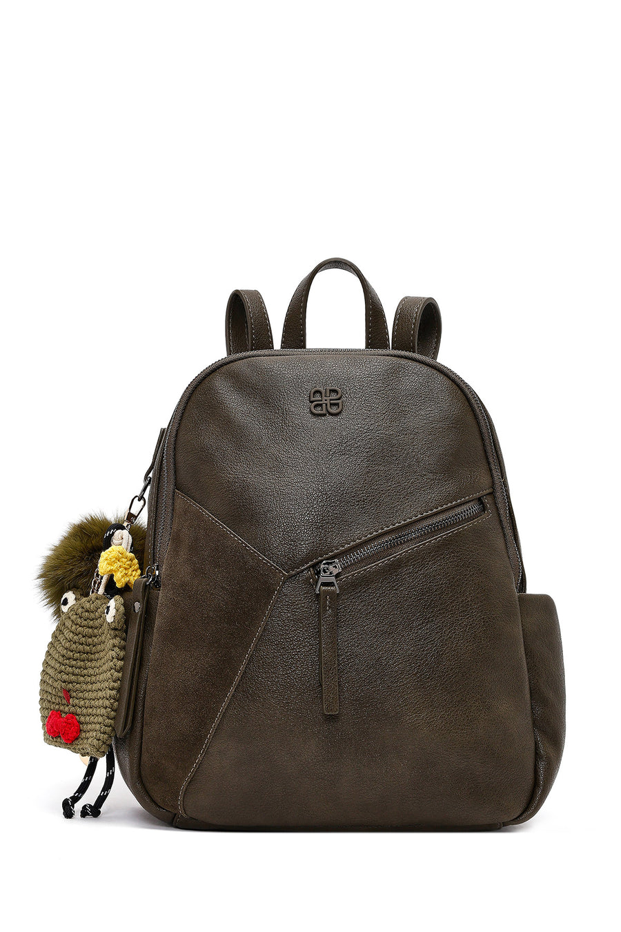 Women's Khaki Backpack with Accessories 25WBD256614 | Derimod