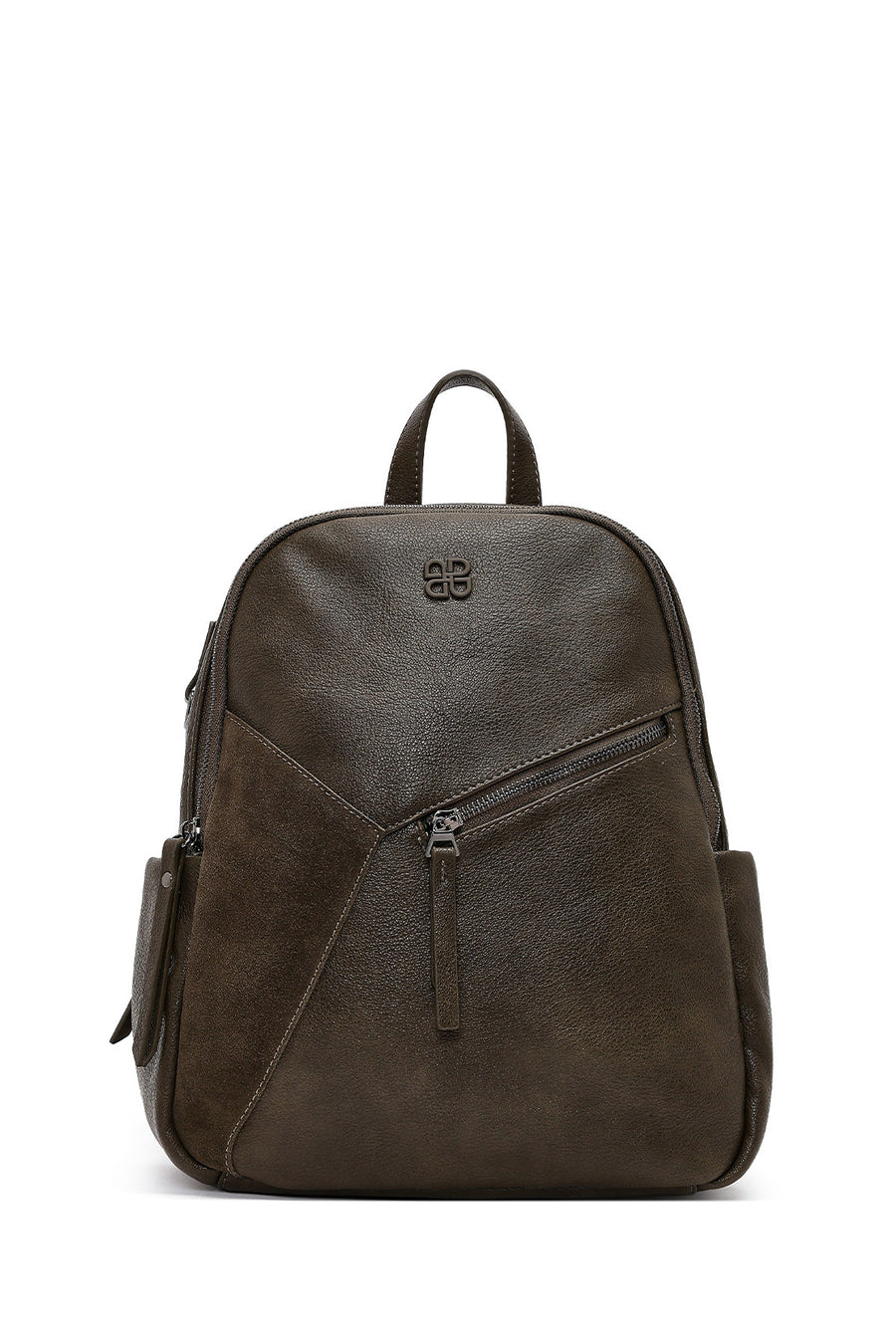Women's Khaki Backpack with Accessories