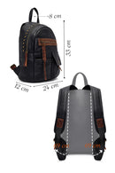 Women's Black Backpack | Derimod