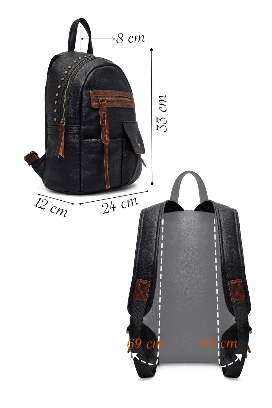 Women's Black Backpack