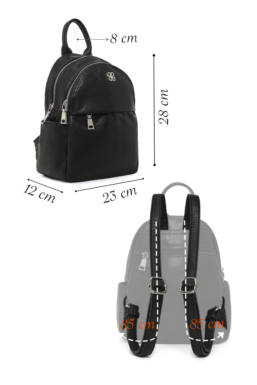 Women's Black Backpack