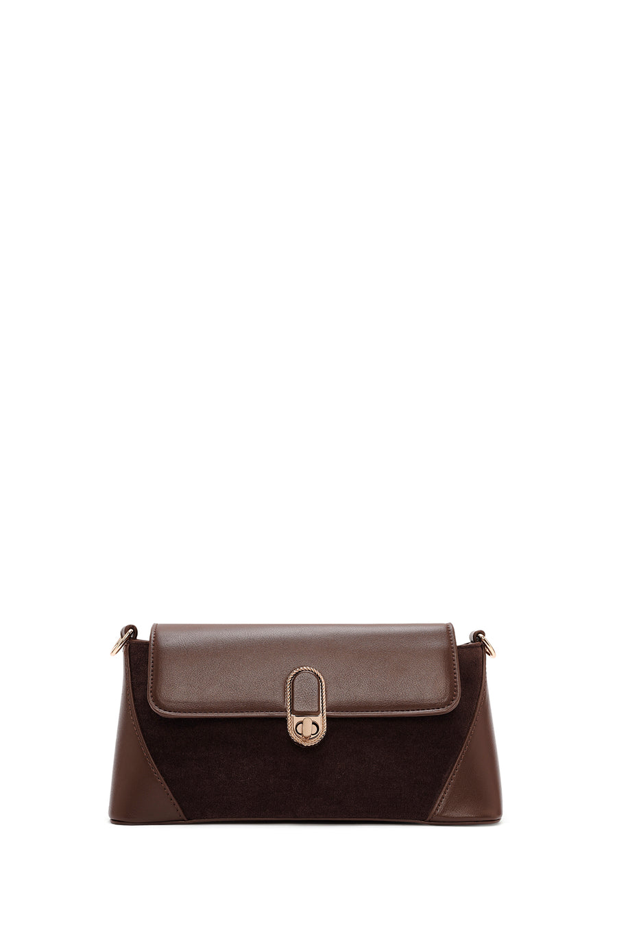 Women's Brown Long Strap Shoulder Bag