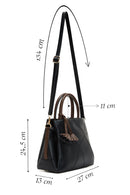 Women's Black Long Strap Accessory Detailed Handbag | Derimod