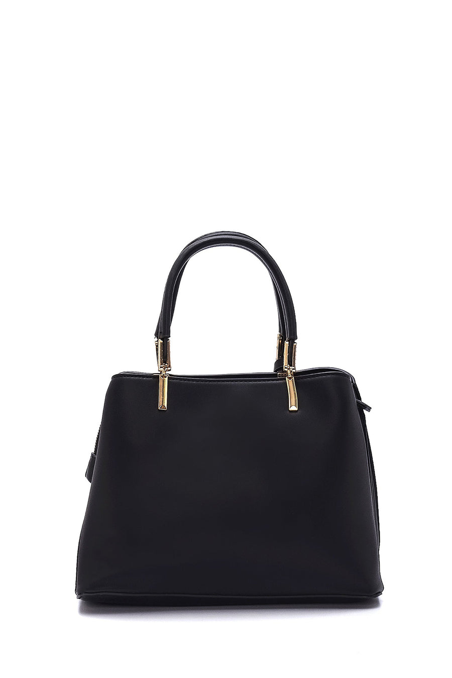 Women's Black Long Strap Accessory Detailed Handbag
