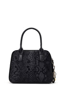 Kadın Siyah Uzun Askılı Baskılı Kol Çantası | Derimod