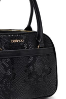 Kadın Siyah Uzun Askılı Baskılı Kol Çantası | Derimod