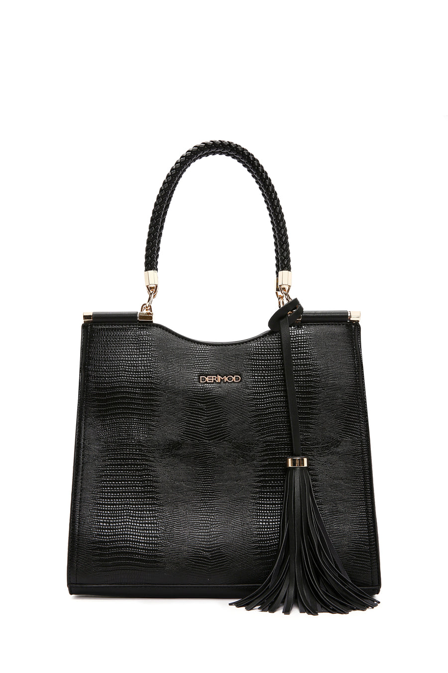 Women's Black Printed Long Strap Shoulder Bag
