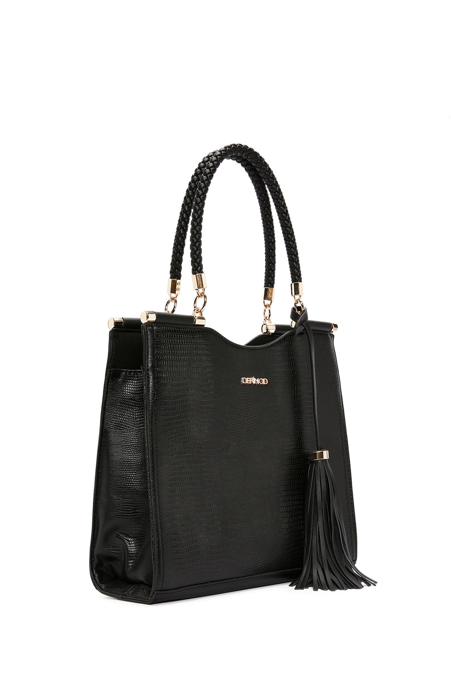 Women's Black Printed Long Strap Shoulder Bag