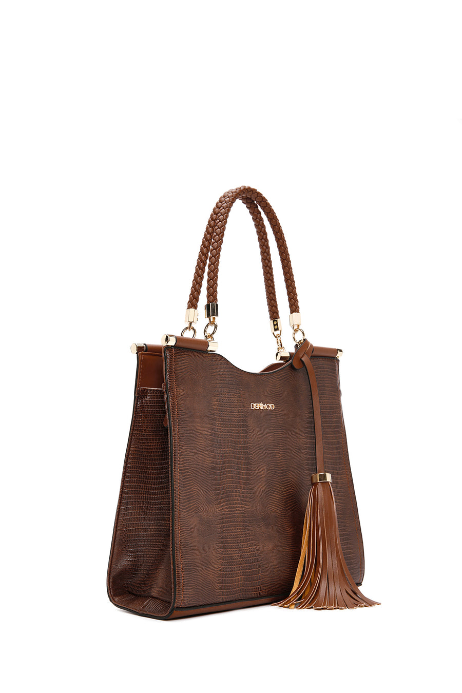 Women's Tan Printed Long Strap Shoulder Bag