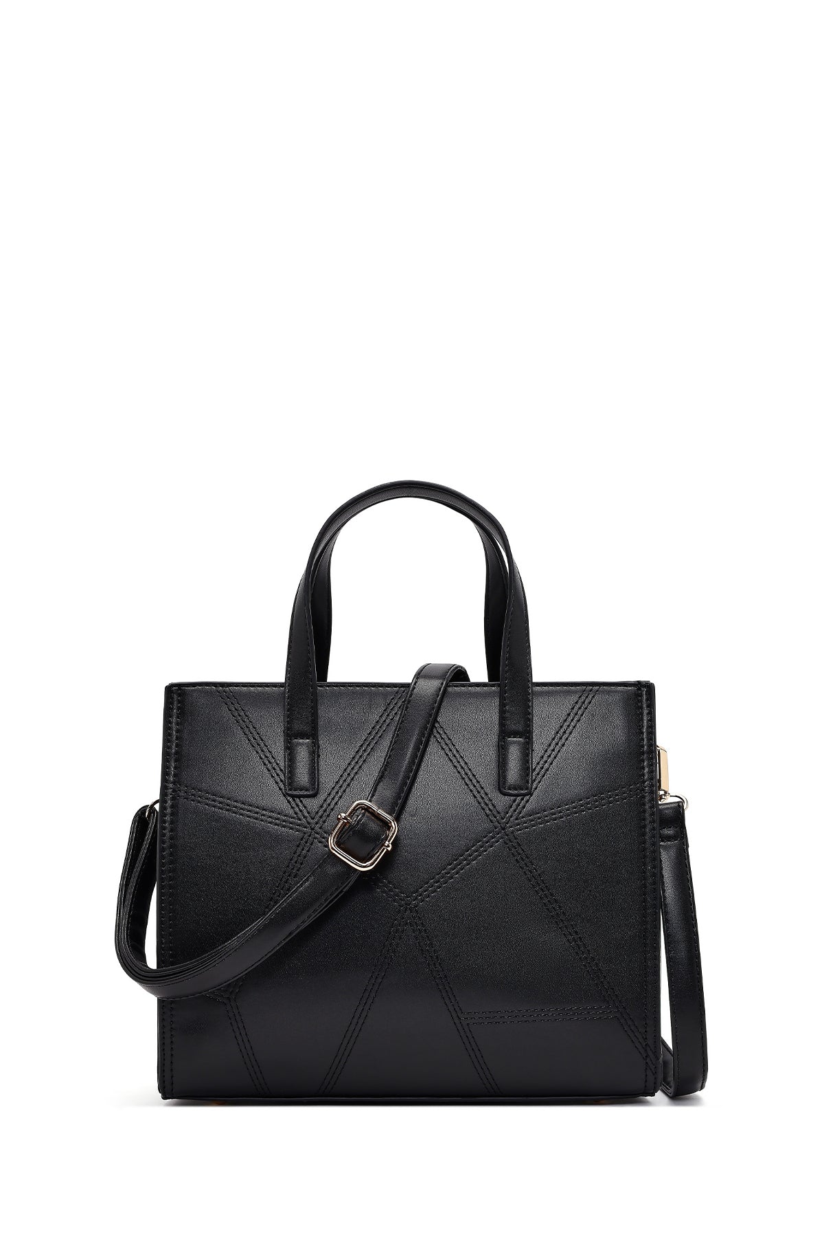 Kadın Siyah Uzun Askılı Baskılı Klasik Omuz Çantası 25WBD263418 | Derimod