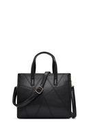 Kadın Siyah Uzun Askılı Baskılı Klasik Omuz Çantası | Derimod