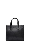 Kadın Siyah Uzun Askılı Baskılı Klasik Omuz Çantası | Derimod