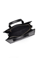 Kadın Siyah Uzun Askılı Baskılı Klasik Omuz Çantası | Derimod