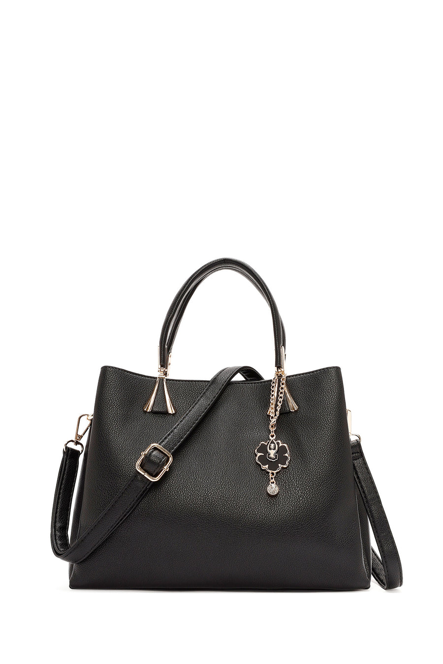 Women's Black Long Strap Classic Shoulder Bag 25WBD263518 | Derimod