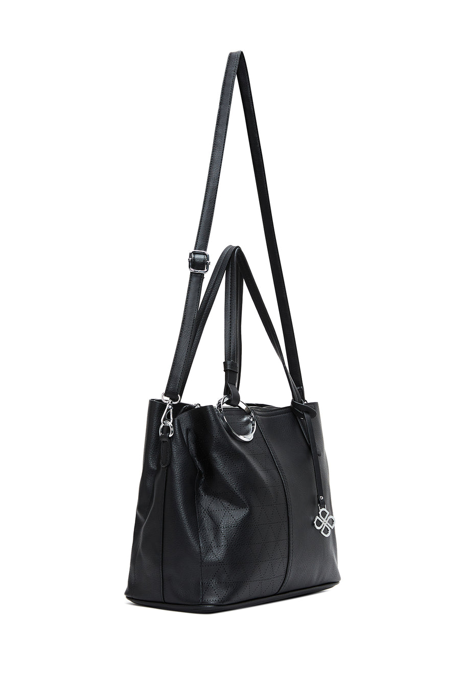 Women's Black Long Strap Shoulder Bag
