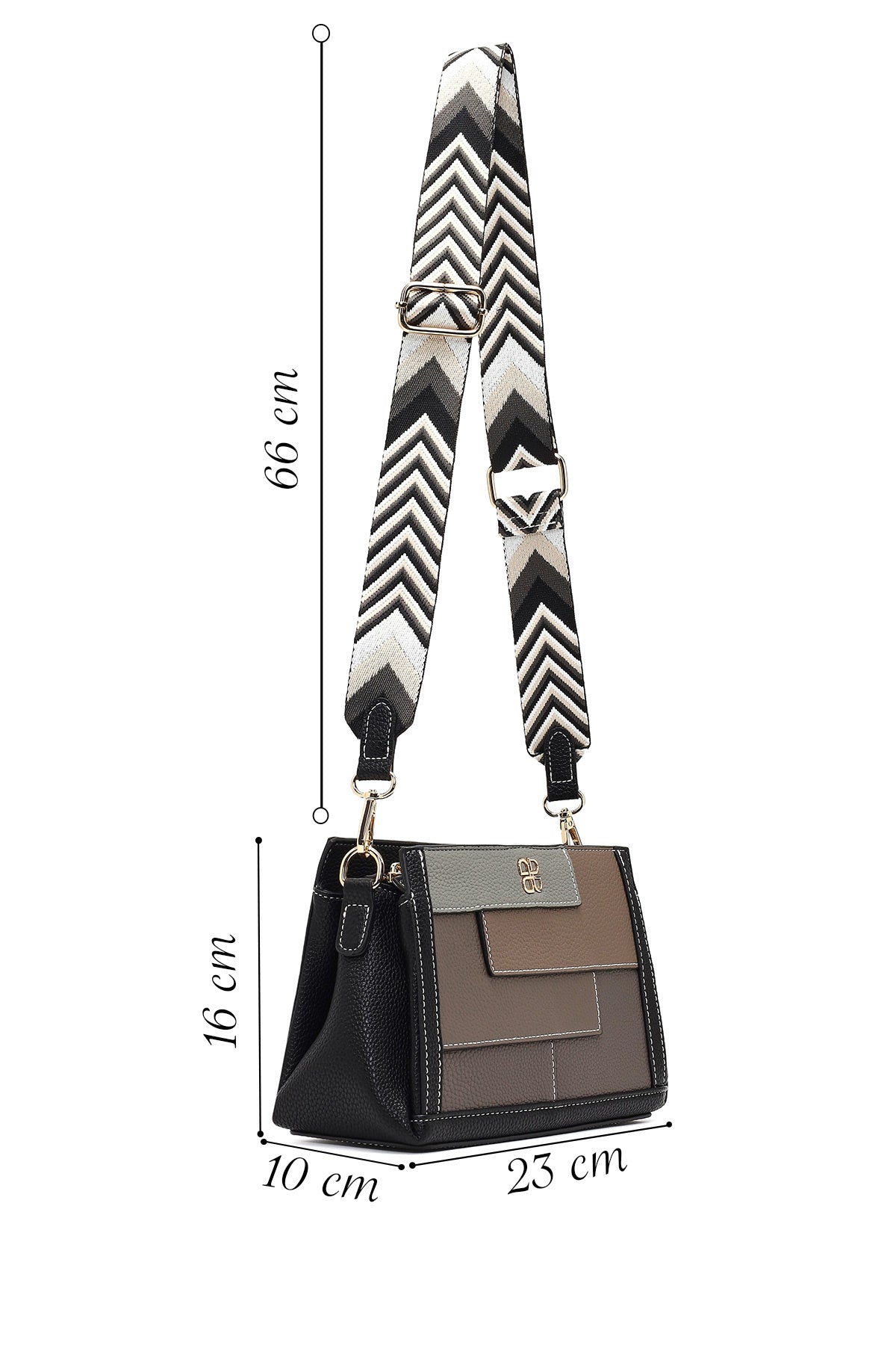 Kadın Siyah Uzun Askılı Çapraz Çanta