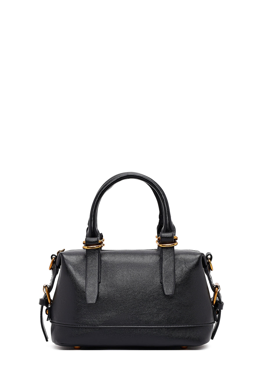 Women's Black Long Strap Mini Shoulder Bag