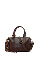 Kadın Kahverengi Uzun Askılı Mini Kol Çantası | Derimod