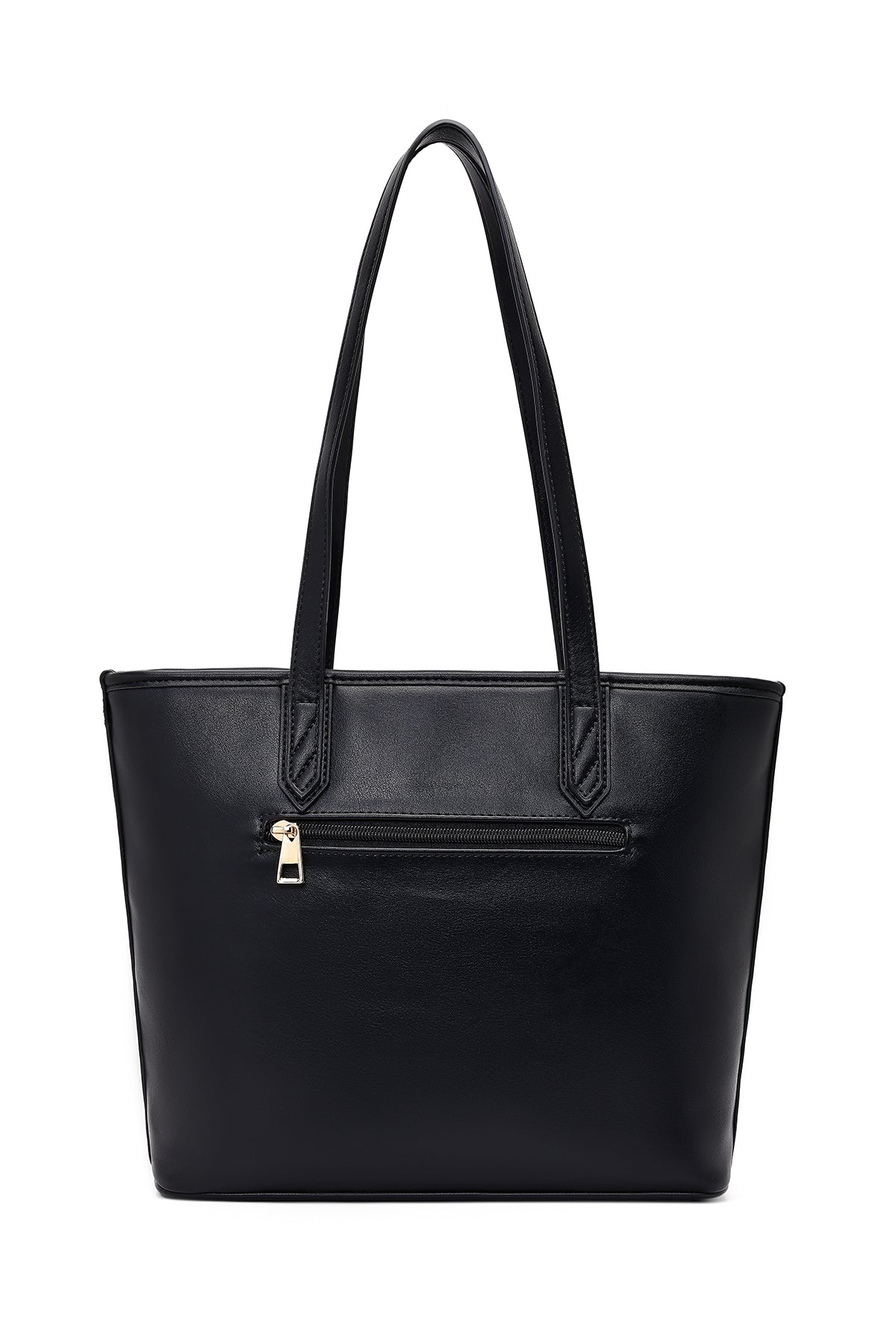 Kadın Siyah Uzun Askılı Aksesuarlı Örgü Omuz Çantası