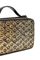 Kadın Siyah Uzun Askılı Rugan Mini Kol Çantası | Derimod