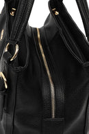 Kadın Siyah Uzun Askılı Baskılı Omuz Çantası | Derimod