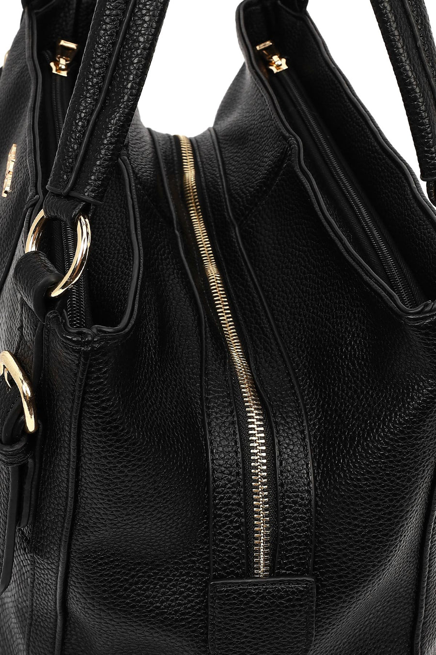 Women's Black Long Strap Printed Shoulder Bag