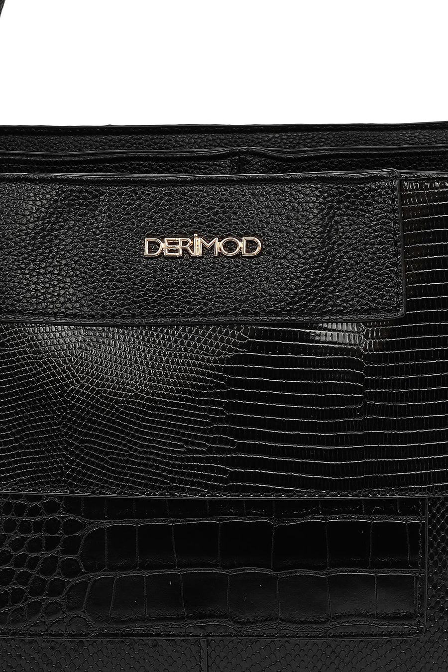 Women's Black Long Strap Printed Shoulder Bag