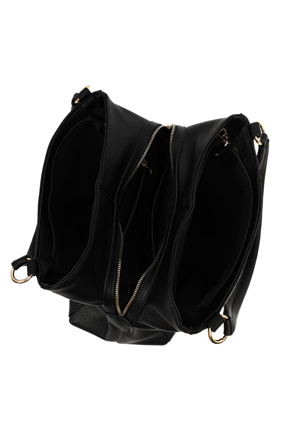 Women's Black Long Strap Printed Shoulder Bag