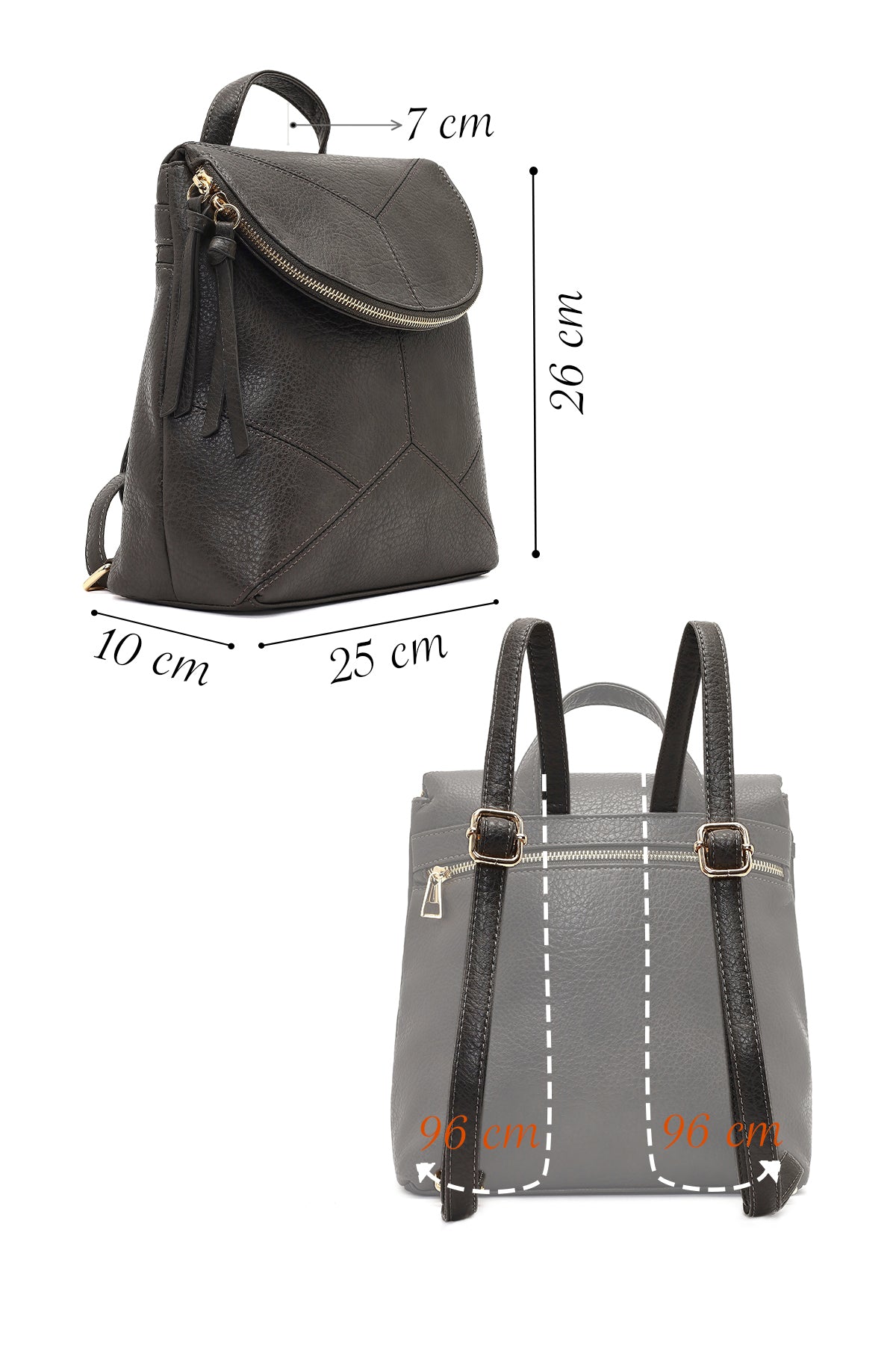 Kadın Gri Sırt Çantası