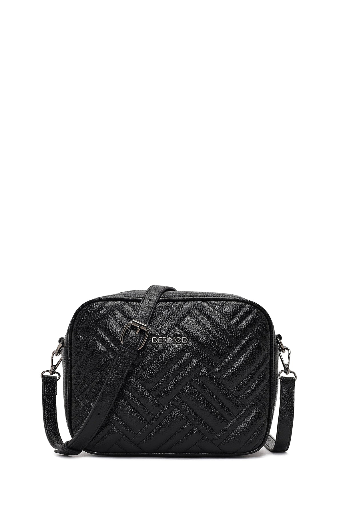 Kadın Siyah Uzun Askılı Kapitone Çapraz Çanta