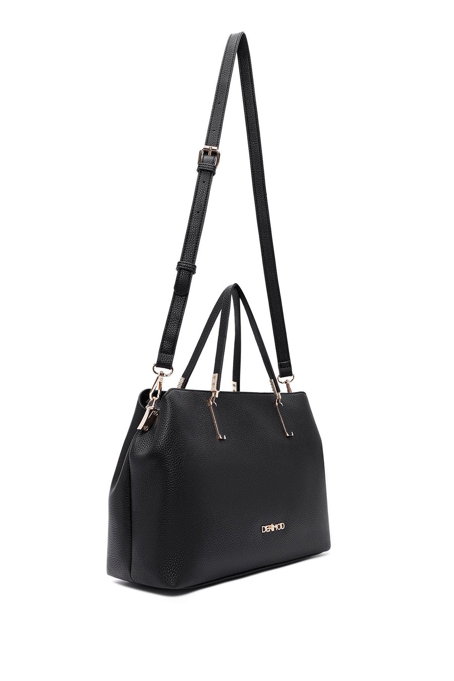 Women's Black Long Strap Classic Shoulder Bag