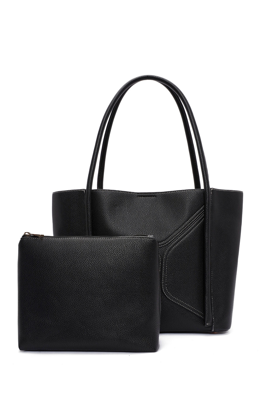 Women's Black Patterned Shoulder Bag