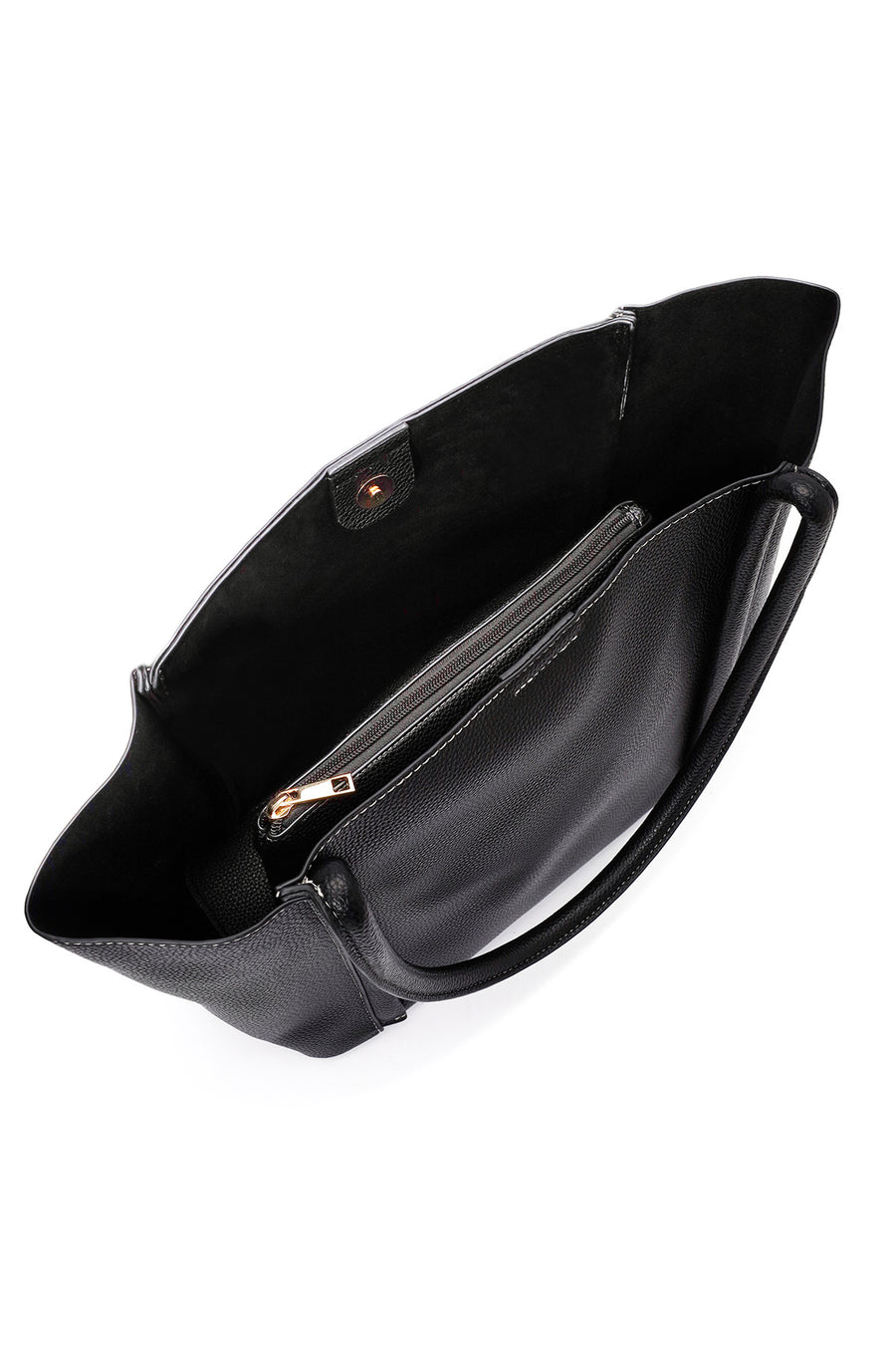 Women's Black Patterned Shoulder Bag