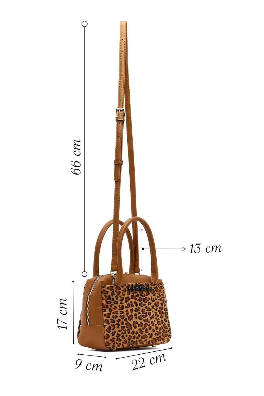 Women's Leopard Long Strap Shoulder Bag