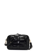 Kadın Siyah Uzun Askılı Örgülü Çapraz Çanta | Derimod