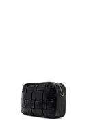 Kadın Siyah Uzun Askılı Örgülü Çapraz Çanta | Derimod