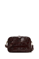 Kadın Bordo Uzun Askılı Örgülü Çapraz Çanta | Derimod