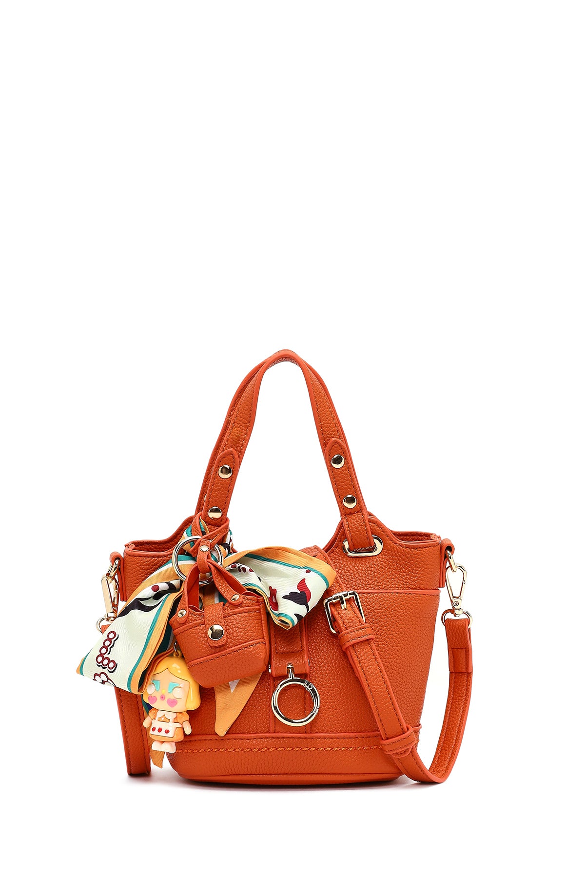 Women's Orange Long Strap Mini Shoulder Bag 25WBD2744FT | Derimod