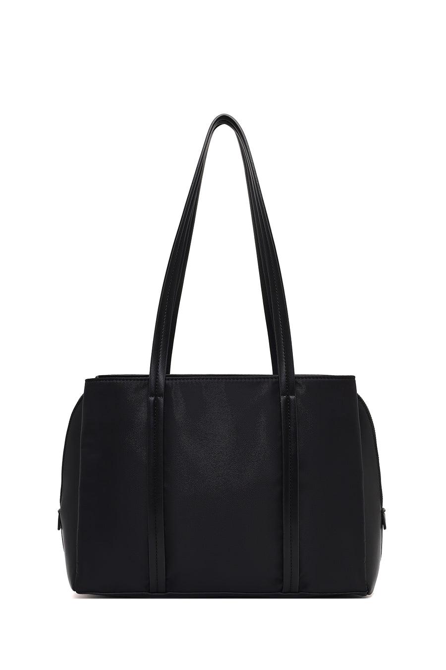 Women's Black Accessorized Classic Shoulder Bag