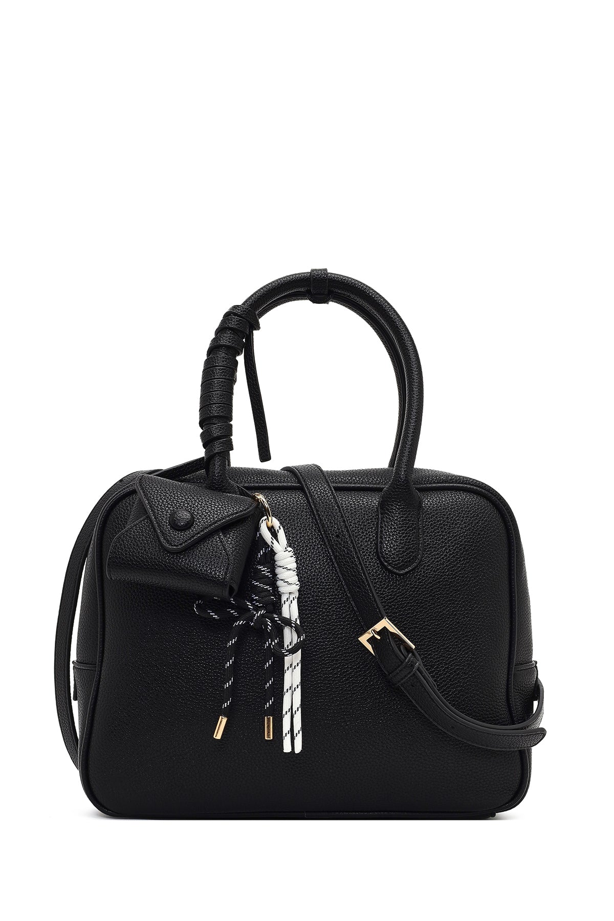 Kadın Siyah Uzun Askılı Charmlı Kol Çantası 25WBD2750FT | Derimod