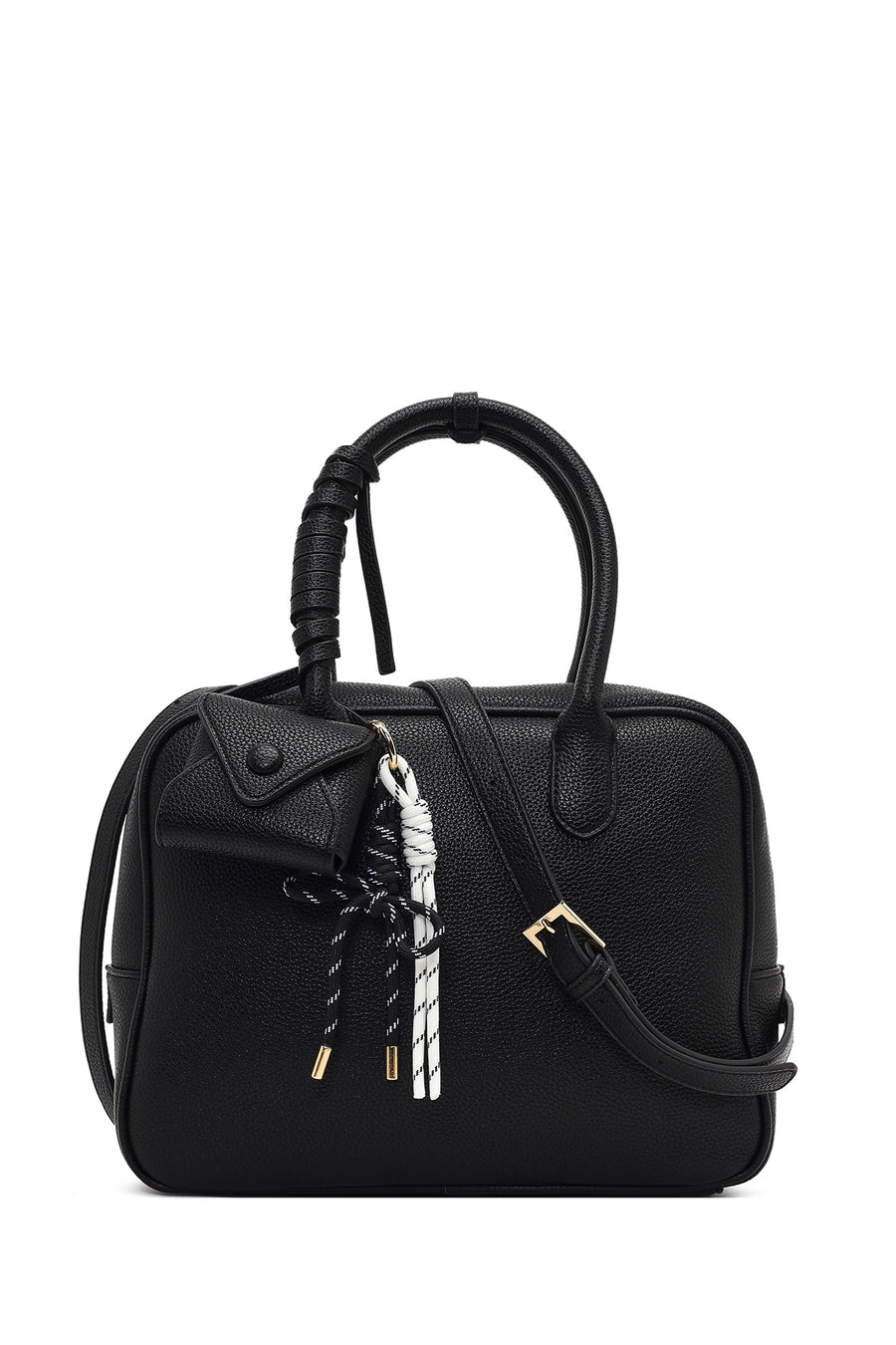 Women's Black Long Strap Charm Handbag 25WBD2750FT | Derimod